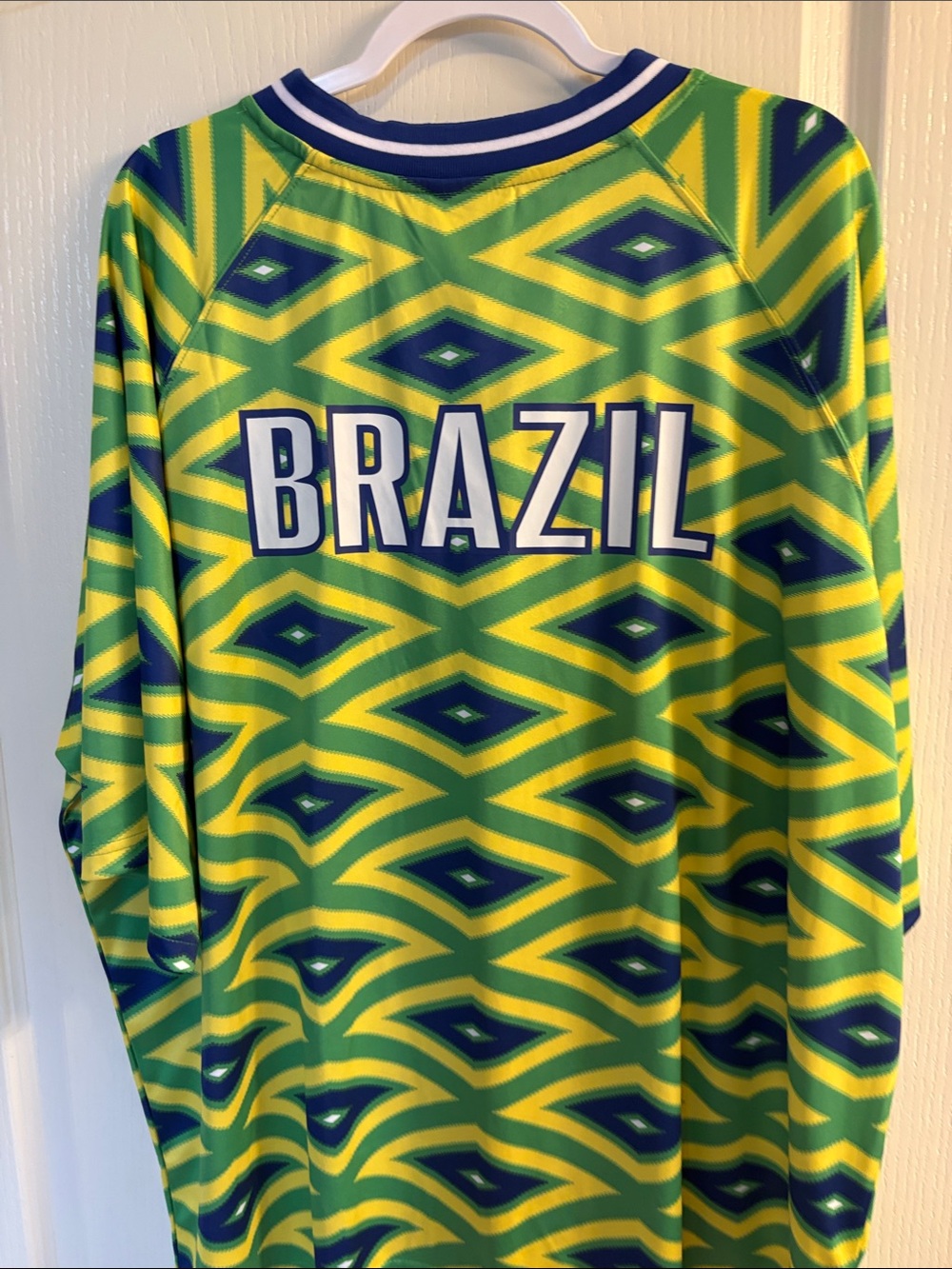 Umbro Green Yellow Blue Brazil Soccer Jersey